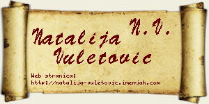 Natalija Vuletović vizit kartica